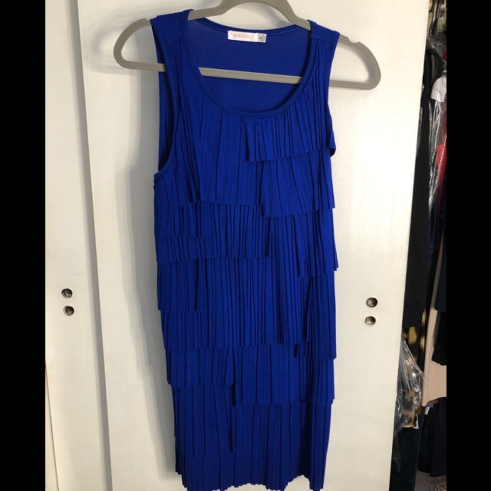 Royal Blue Ruffle dress from Kanvas